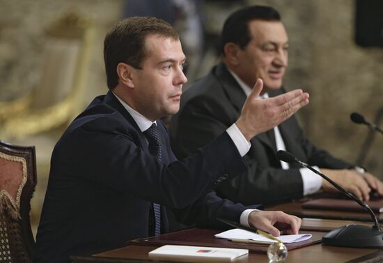 Dmitry Medvedev's official visit to Egypt