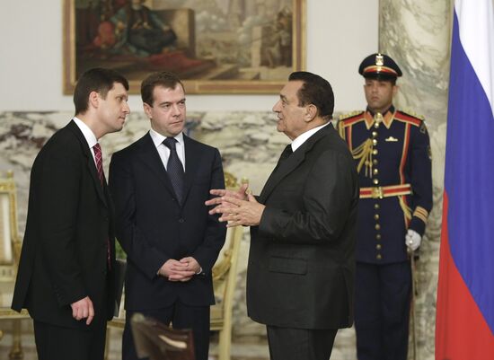 Dmitry Medvedev's official visit to Egypt