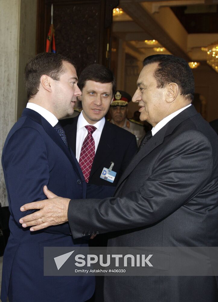 Dmitry Medvedev's official visit to Egypt