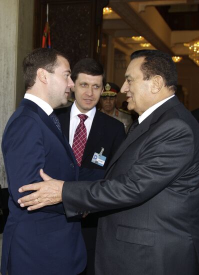Dmitry Medvedev's official visit to Egypt