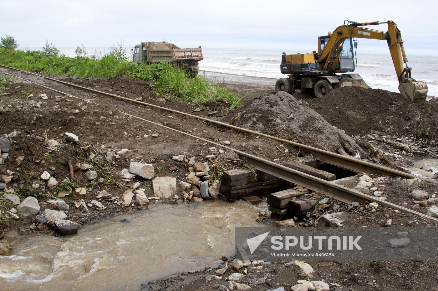 Powerful cyclone on Sakhalin