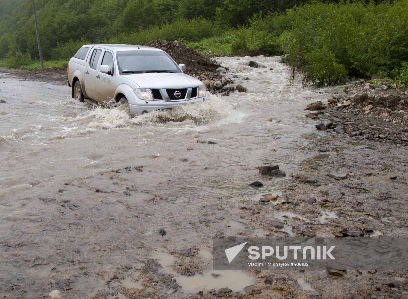 Powerful cyclone on Sakhalin