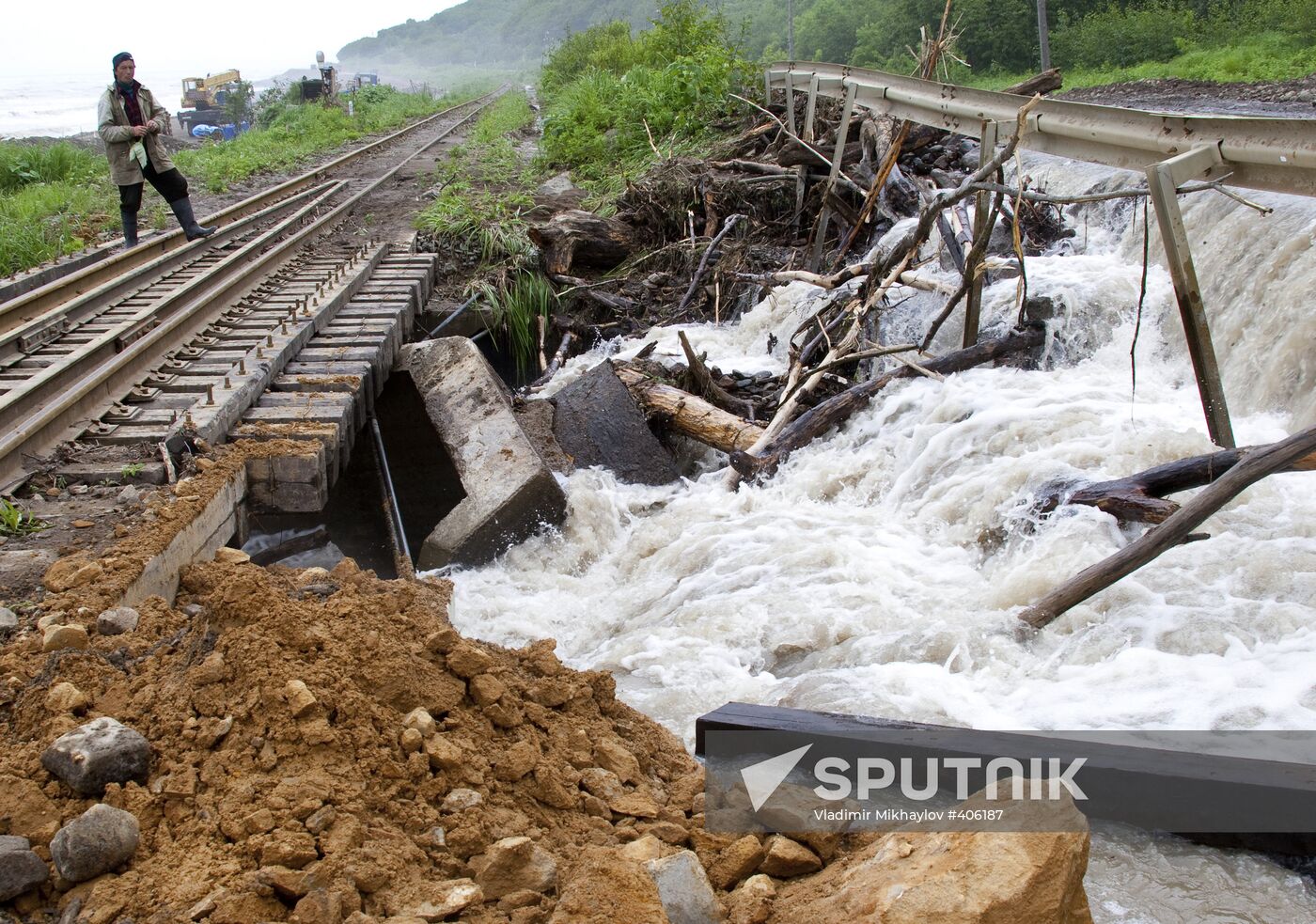 Powerful cyclone on Sakhalin