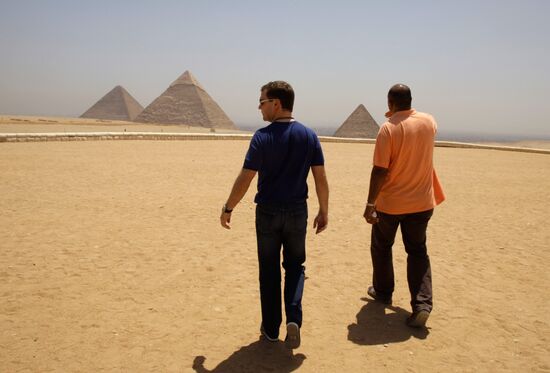 President Dmitry Medvedev's official visit to Egypt. Second day.