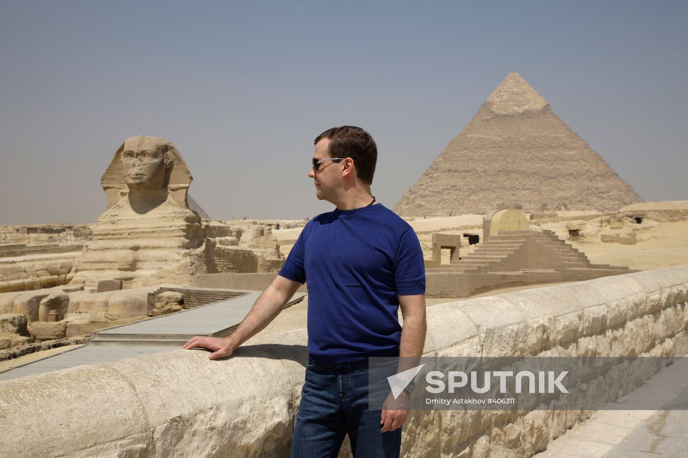 President Dmitry Medvedev's official visit to Egypt. Second day