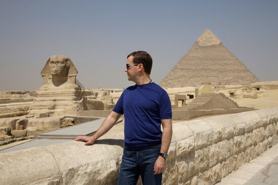 President Dmitry Medvedev's official visit to Egypt. Second day
