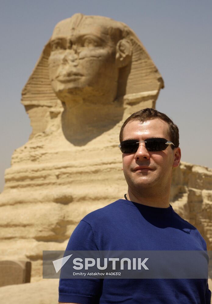 President Dmitry Medvedev's official visit to Egypt. Second day