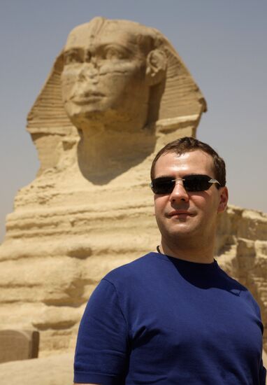 President Dmitry Medvedev's official visit to Egypt. Second day