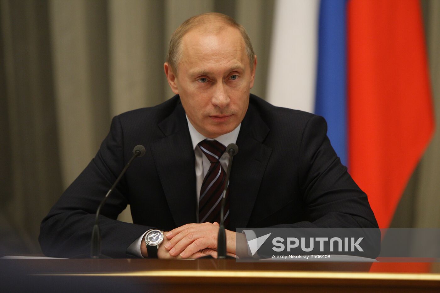 Vladimir Putin holds meeting in Government House