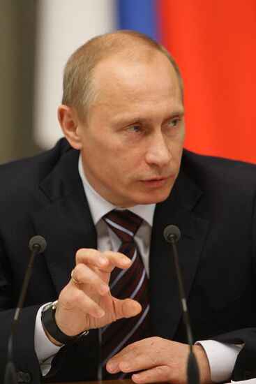 Vladimir Putin holds meeting in Government House