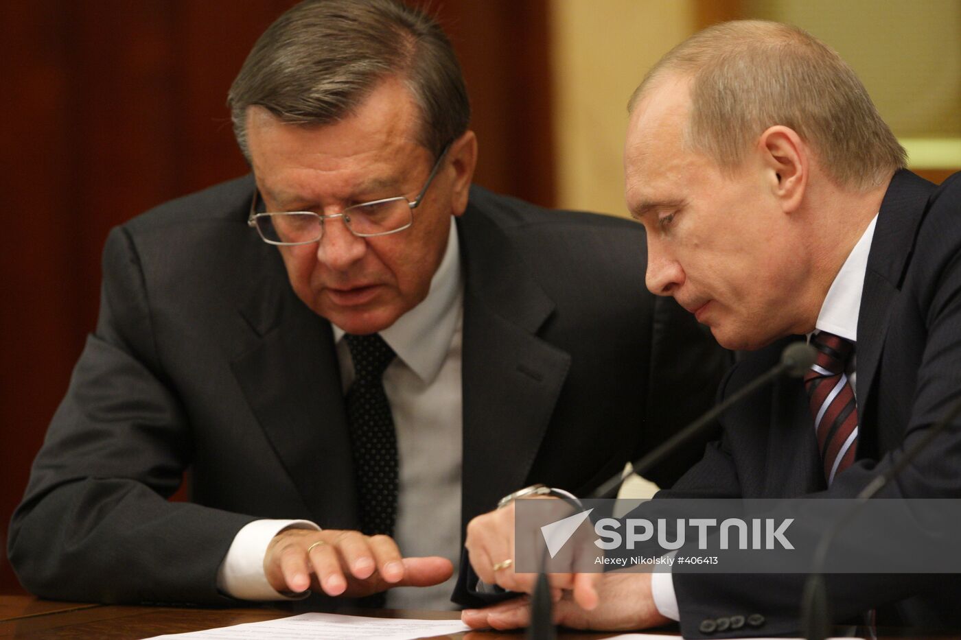Vladimir Putin holds meeting in Government House