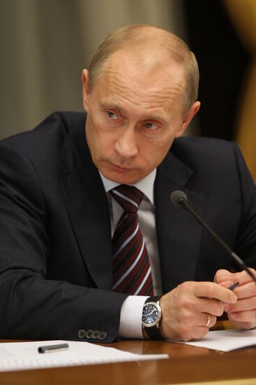 Vladimir Putin holds meeting in Government House