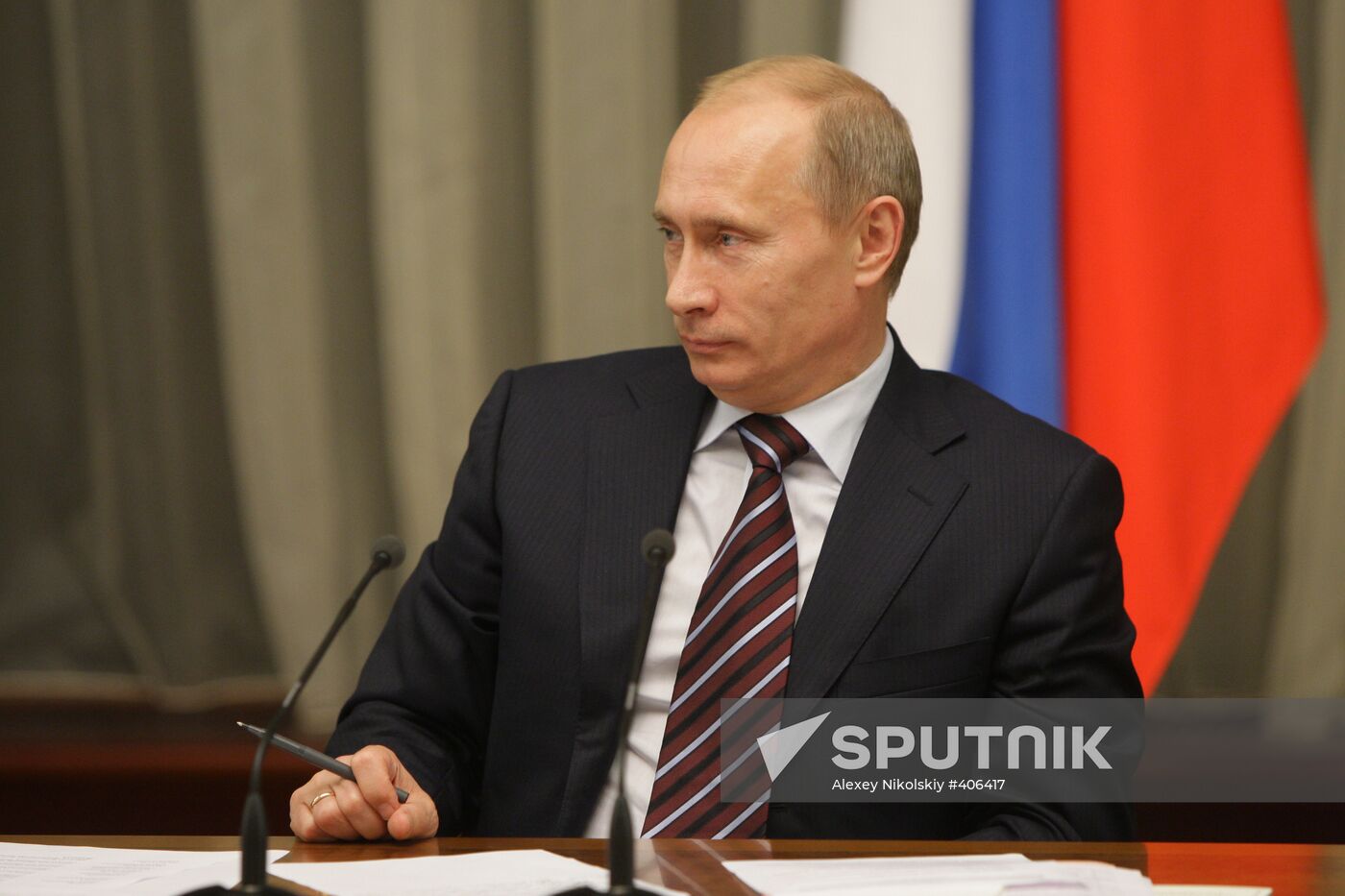 Vladimir Putin holds meeting in Government House