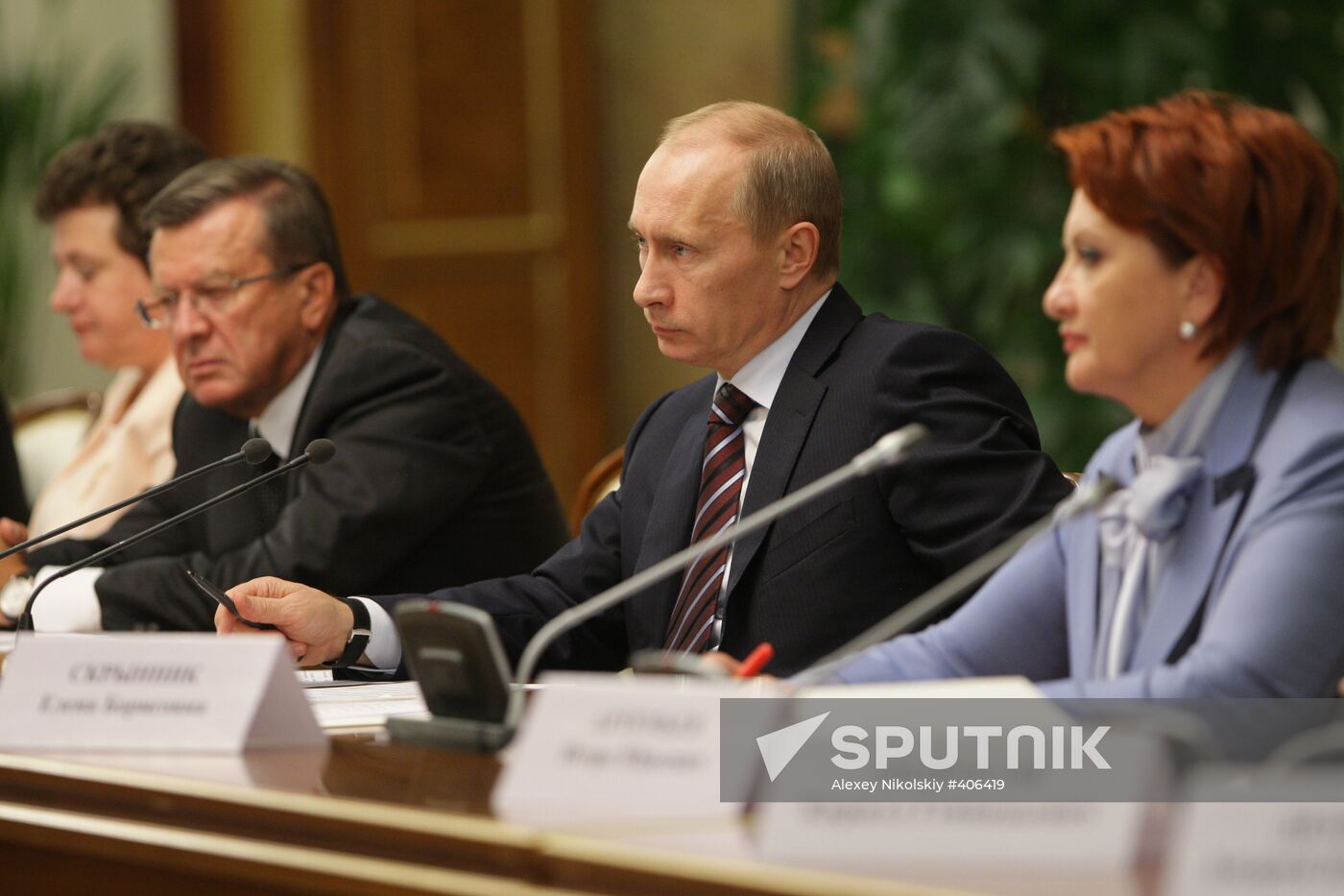 Vladimir Putin holds meeting in Government House