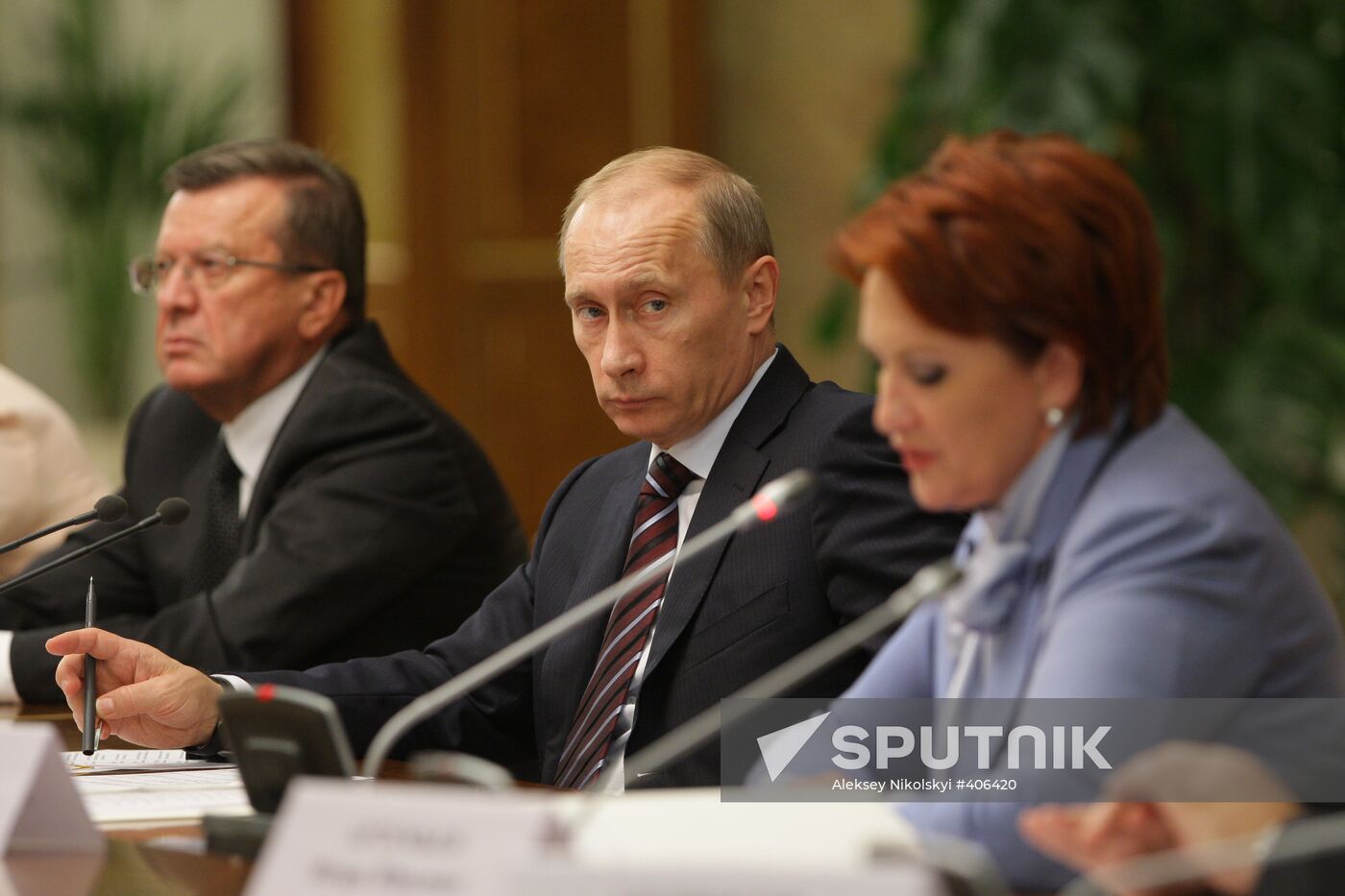 Vladimir Putin holds meeting in Government House