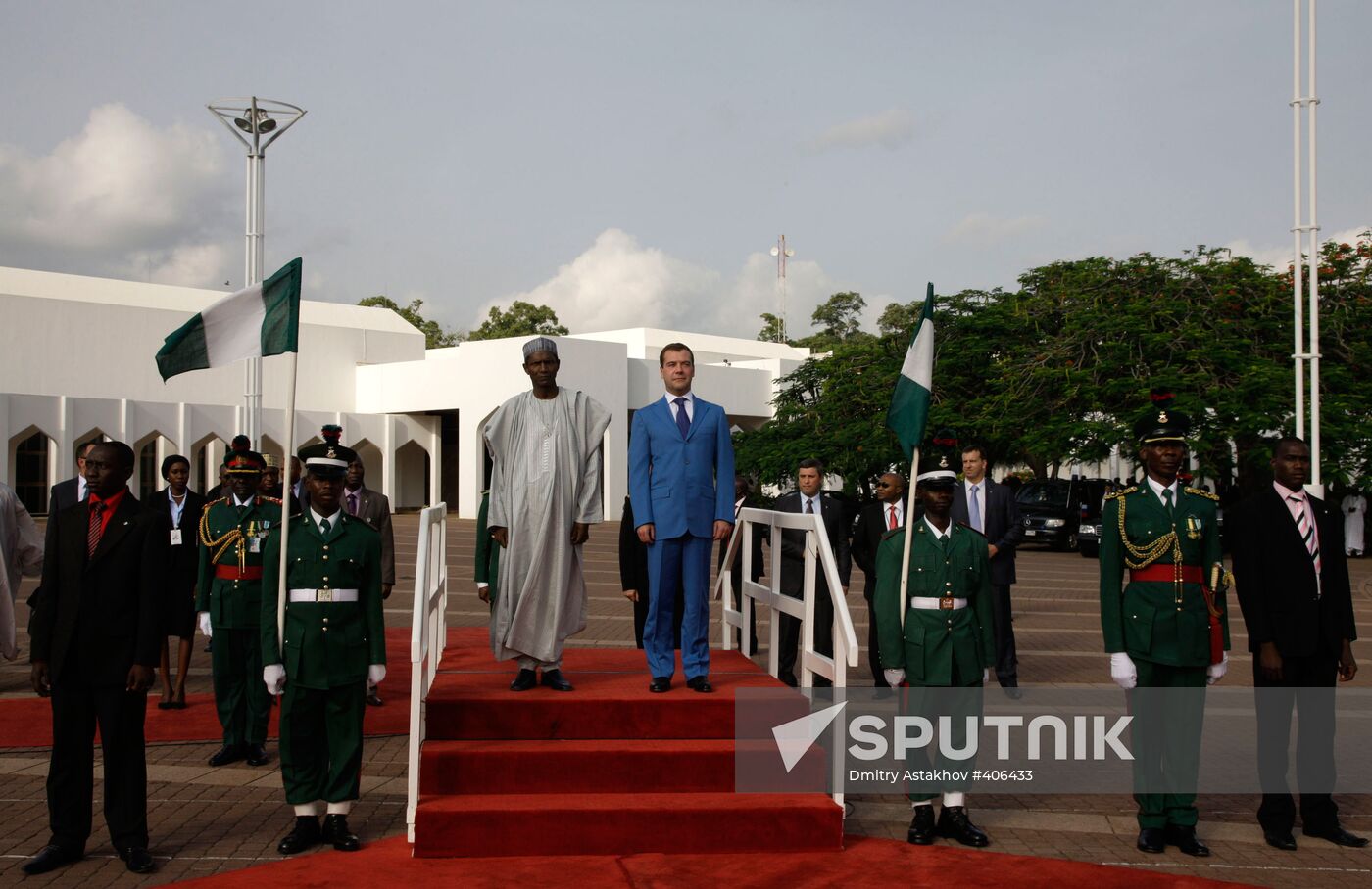 Russian President Dmitry Medvedev visits Nigeria