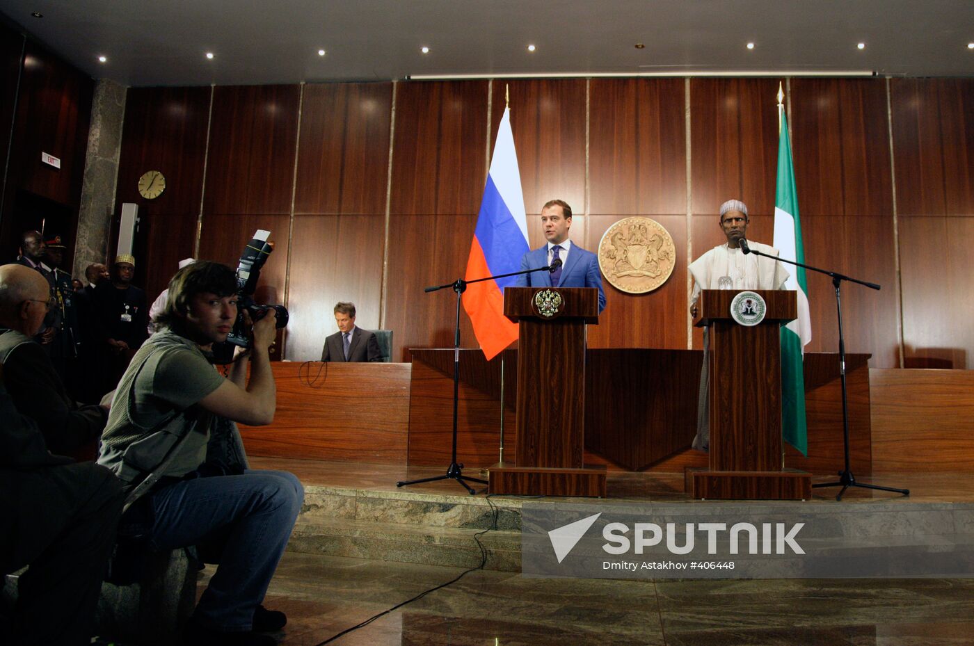 Russian President Dmitry Medvedev visits Nigeria
