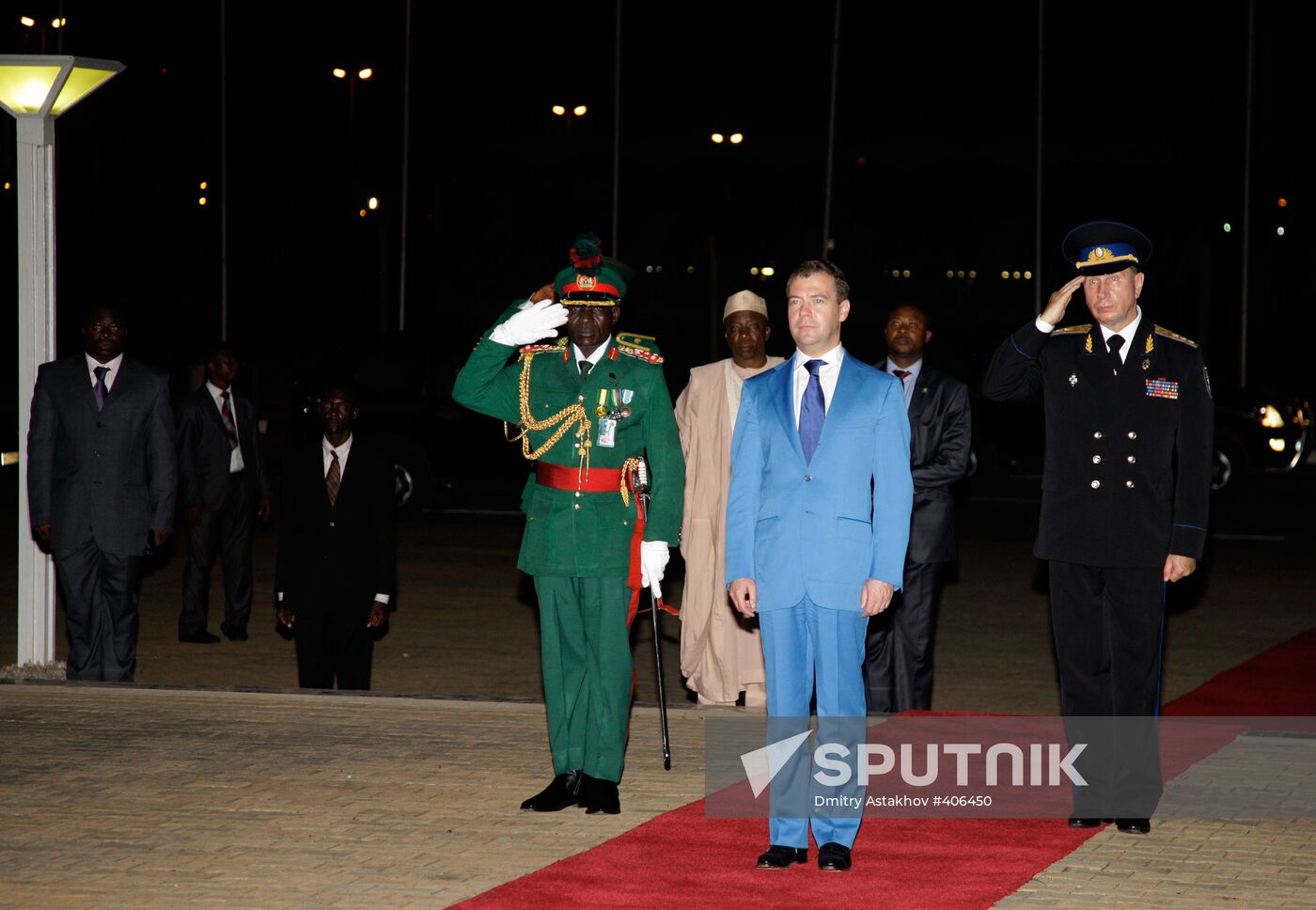 Russian President Dmitry Medvedev visits Nigeria