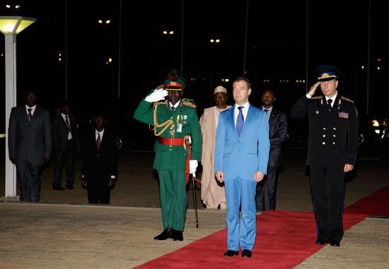 Russian President Dmitry Medvedev visits Nigeria