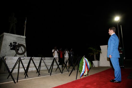 Russian President Dmitry Medvedev visits Nigeria