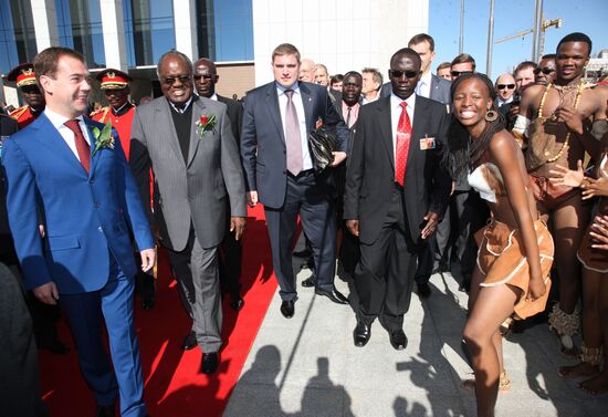 Russian President Medvedev's official visit to Namibia
