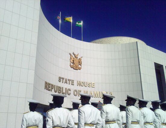 Russian President Dmitry Medvedev pays official visit to Namibia
