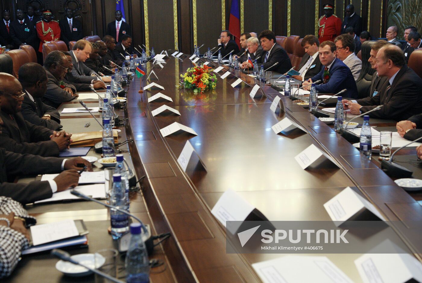 Russian President Dmitry Medvedev pays official visit to Namibia