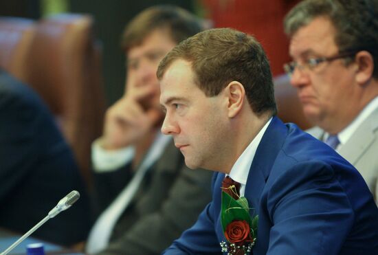Russian President Dmitry Medvedev pays official visit to Namibia