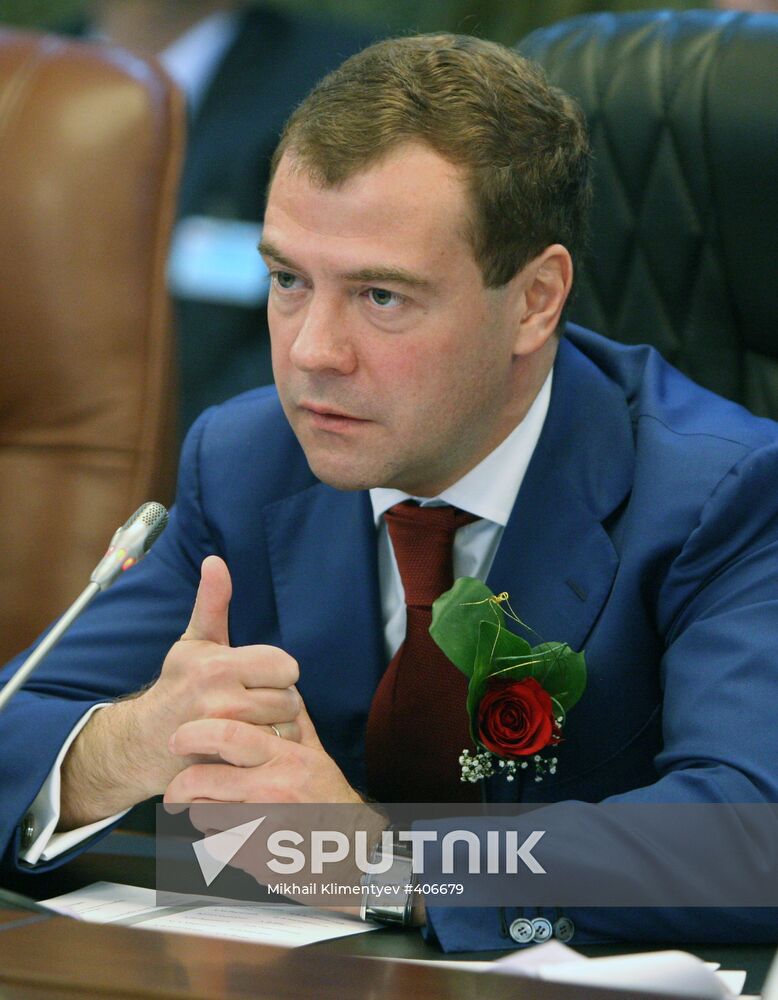 Russian President Dmitry Medvedev pays official visit to Namibia