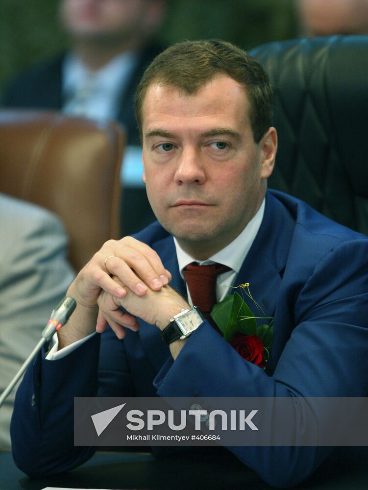 Russian President Dmitry Medvedev pays official visit to Namibia