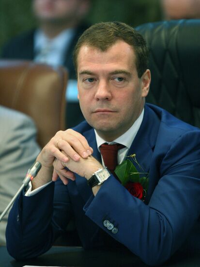 Russian President Dmitry Medvedev pays official visit to Namibia
