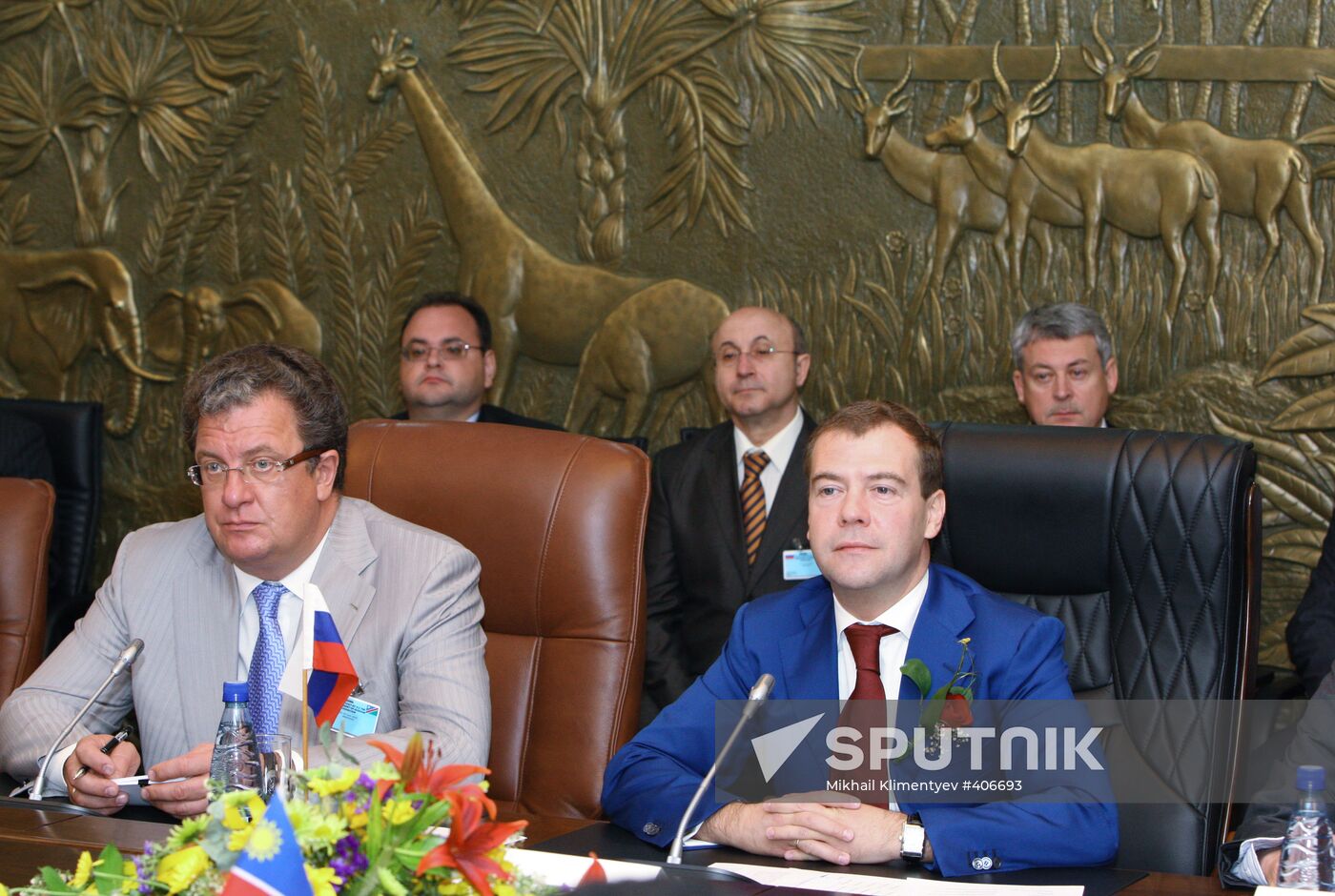 Russian President Dmitry Medvedev pays official visit to Namibia