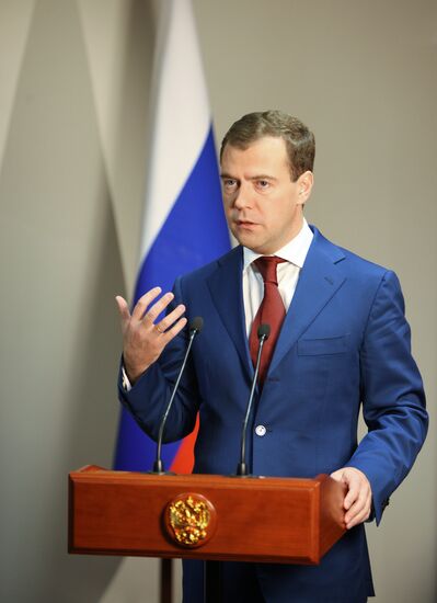 Russian President Dmitry Medvedev pays official visit to Namibia