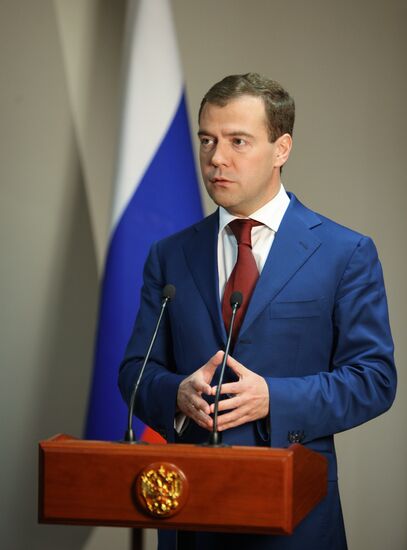 Russian President Dmitry Medvedev pays official visit to Namibia