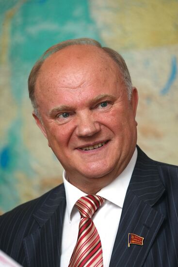 Gennady Zyuganov celebrating his birthday