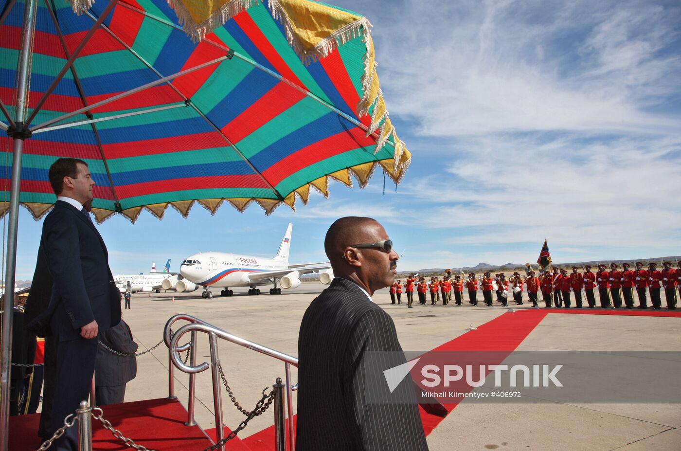 President Dmitry Medvedev visits Namibia