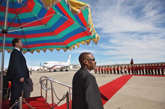 President Dmitry Medvedev visits Namibia