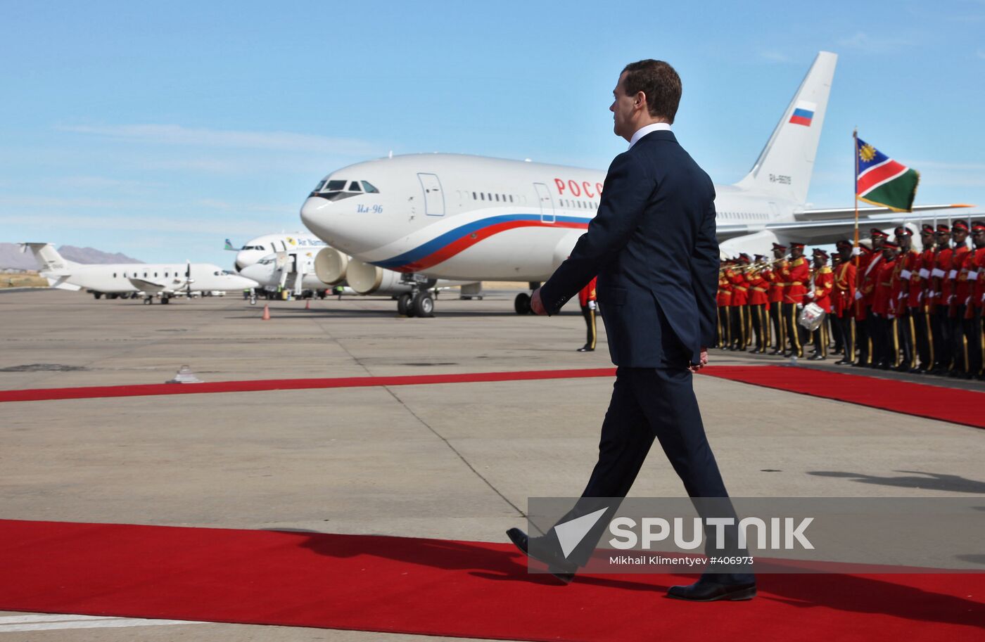 President Dmitry Medvedev visits Namibia