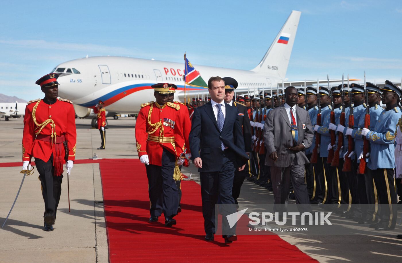 President Dmitry Medvedev visits Namibia