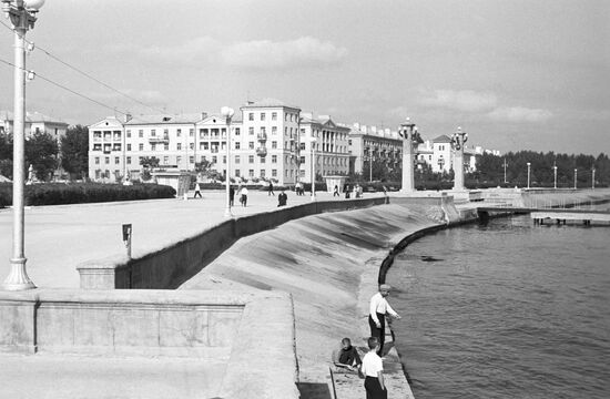 Waterfront in Novorossiisk in the Krasnodar Territory