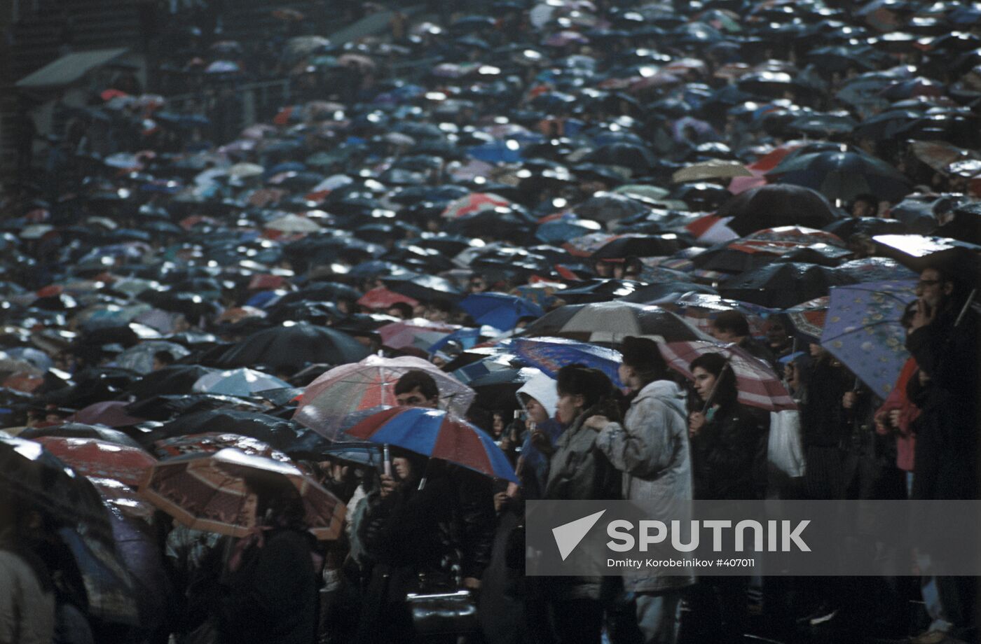 Michael Jackson performing in Moscow in 1993
