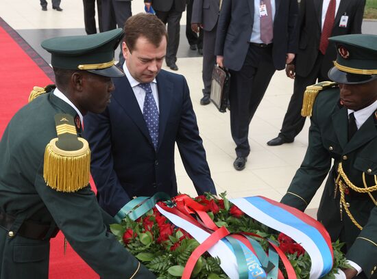President Dmitry Medvedev visits Angola