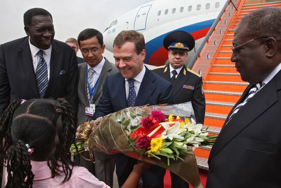 President Dmitry Medvedev visits Angola