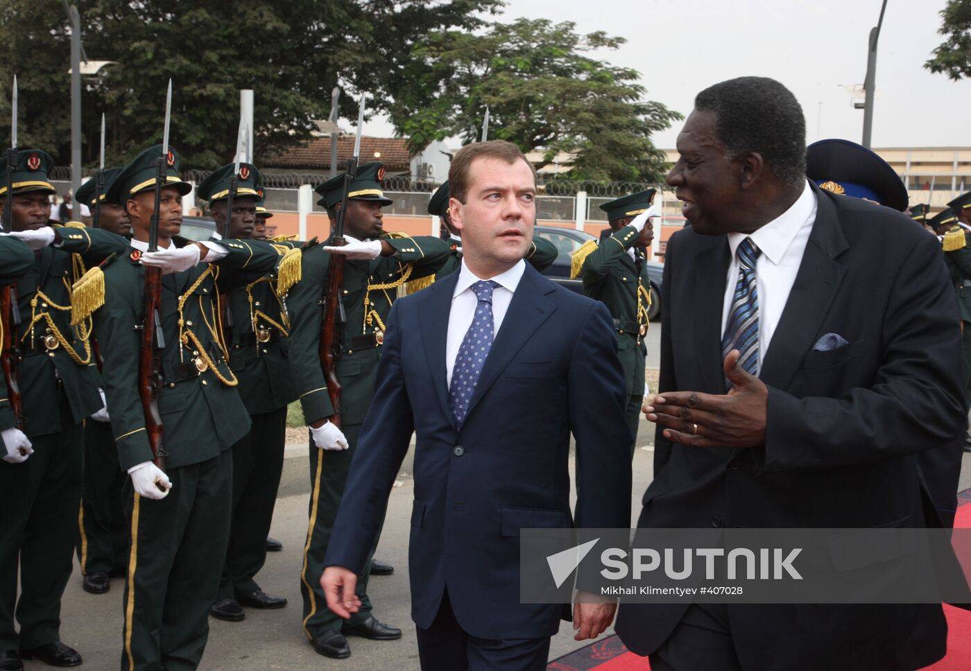 President Dmitry Medvedev visits Angola