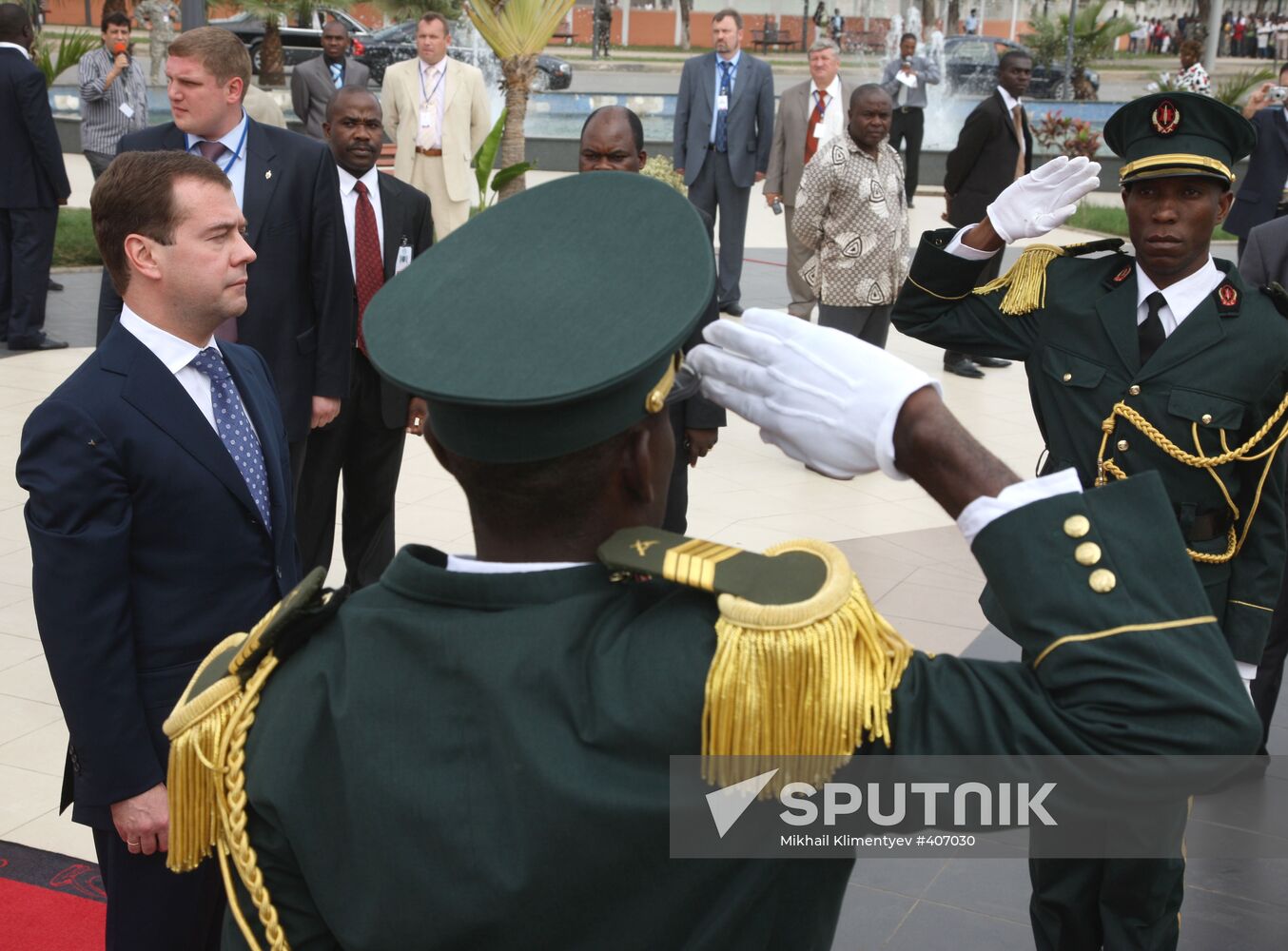 President Dmitry Medvedev visits Angola