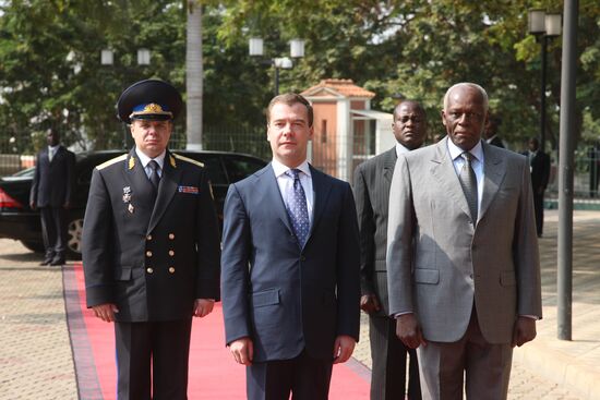 Dmitry Medvedev's official visit to Angola