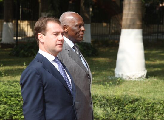 Dmitry Medvedev's official visit to Angola