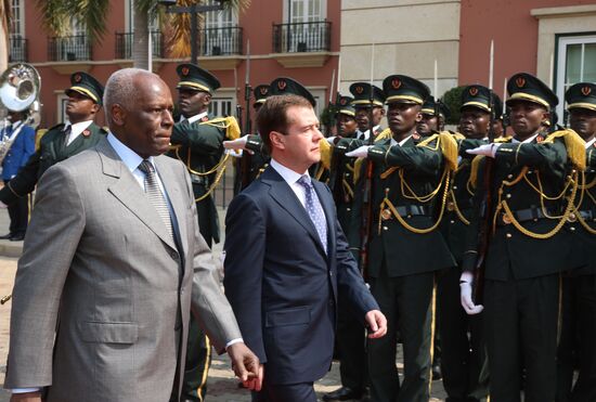 Dmitry Medvedev's official visit to Angola