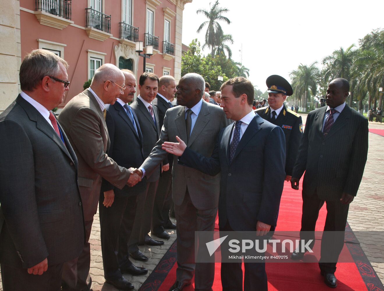 Dmitry Medvedev's official visit to Angola