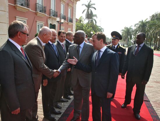 Dmitry Medvedev's official visit to Angola